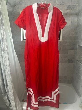 Tuckernuck Sail to Sable long red dress size medium